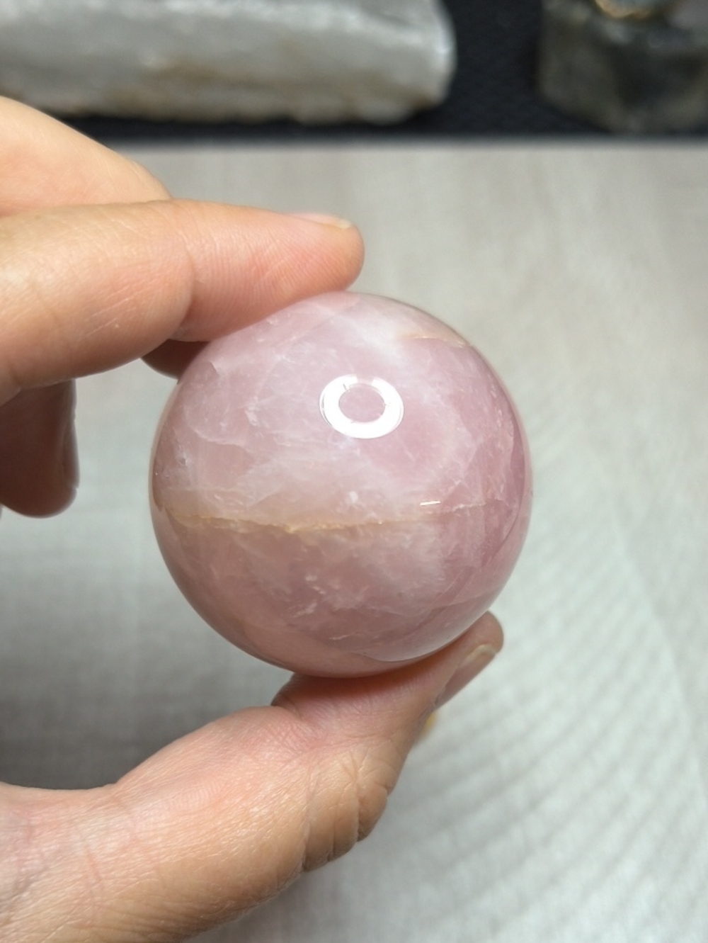 #16 44mm Lavender Rose Quartz Sphere